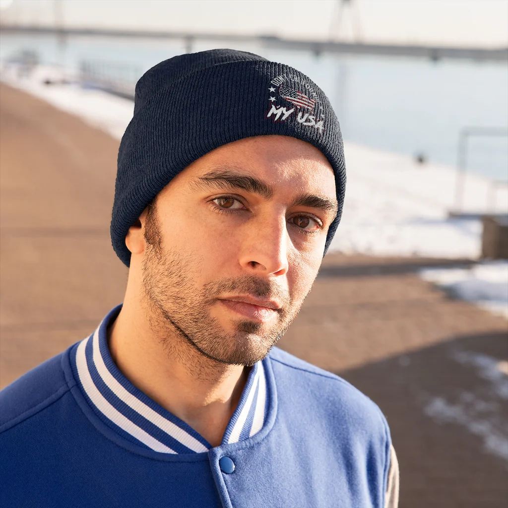 Don't California My USA Knit Beanie - Image 5