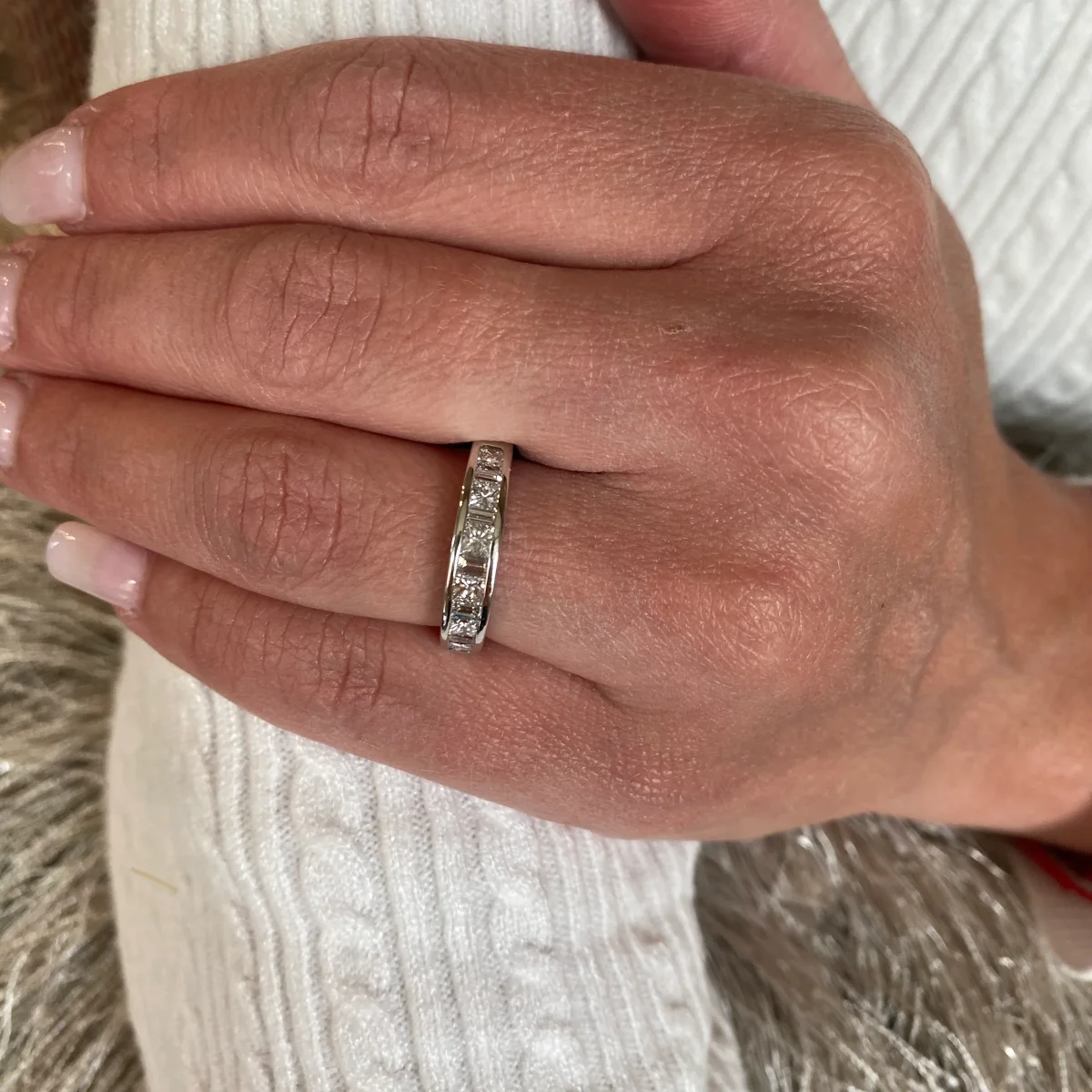 Estate 14K White Gold 1.00CTW Diamond Band | Beeghly & Co. - Image 3