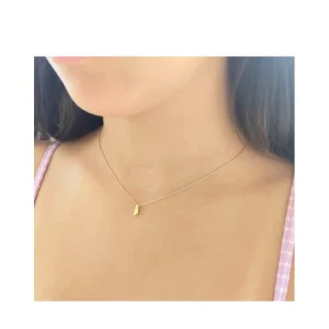 Tiny Gold Nugget Necklace